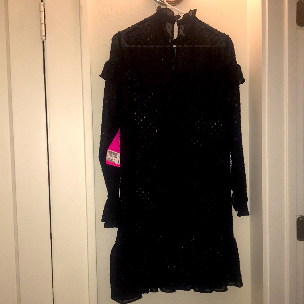 Betsey Johnson black long-sleeve dress